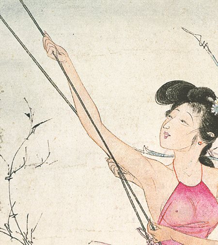 宁南县-胡也佛的仕女画和最知名的金瓶梅秘戏图